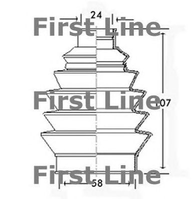 FIRST LINE fcb2329 -  Пыльник, приводной вал